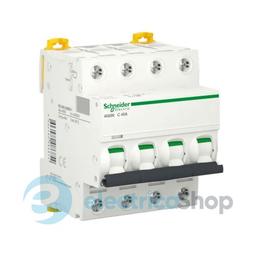 Автоматичний вимикач 4-п, 40A, C, 6кА, iK60 Acti9, Schneider Electric A9K24440