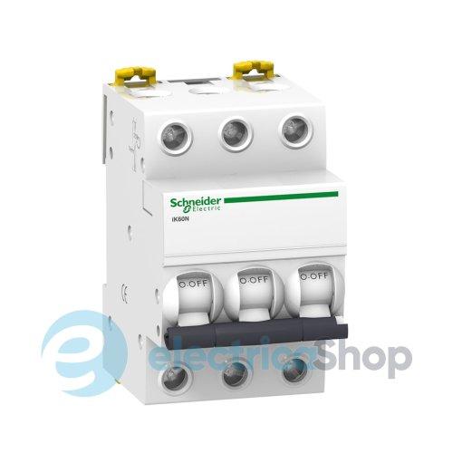 Автоматичний вимикач 3-п, 10A, B, 6кА, iK60 Acti9, Schneider Electric A9K23310