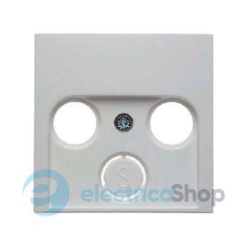 Накладка для антенної розетки 2/3 отв., полярна біла матова S.1/B.3/B.7 GLAS 12031909
