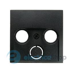 Накладка для антенної розетки 2/3 отв., антрацит B.3/B.7 GLAS 12031606