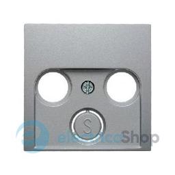 Накладка для антенної розетки 2/3 отв., алюміній B.3/B.7 GLAS 12031404