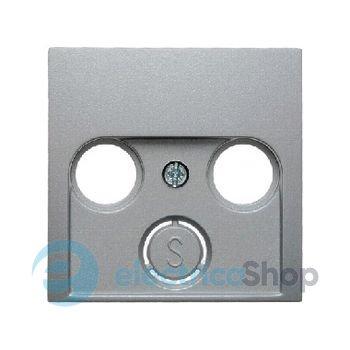 Накладка для антенної розетки 2/3 отв., алюміній B.3/B.7 GLAS 12031404