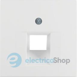 Накладка для розетки UAE/E-DAT, полярна біла матова S.1/B.3/B.7 GLAS 14071909