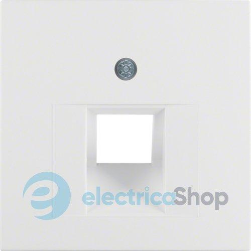 Накладка для розетки UAE/E-DAT, полярна біла матова S.1/B.3/B.7 GLAS 14071909