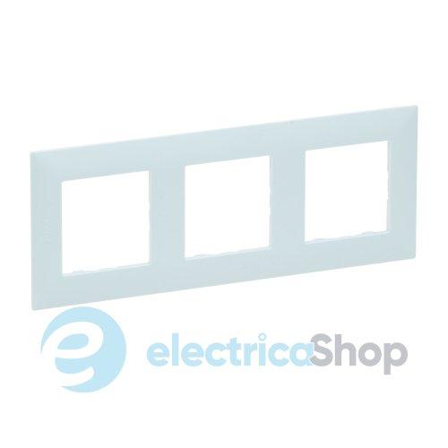 Рамка 3-постова Legrand NILOE STEP 863093 колір атол