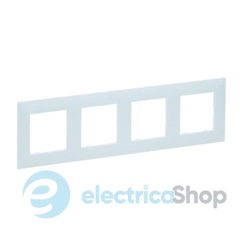 Рамка 4-постова Legrand NILOE STEP 863094 колір атол