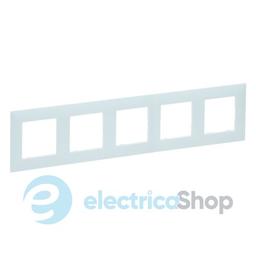 Рамка 5-постова Legrand NILOE STEP 863095 колір атол