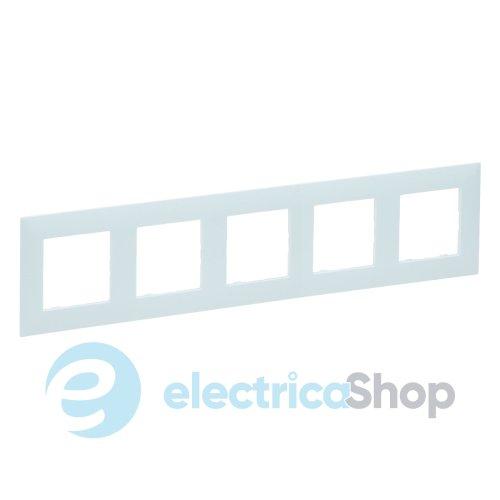 Рамка 5-постова Legrand NILOE STEP 863095 колір атол