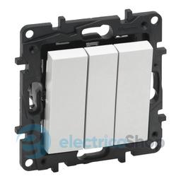 Вимикач 3-кл. для серії Niloe Step Legrand 863103 білий