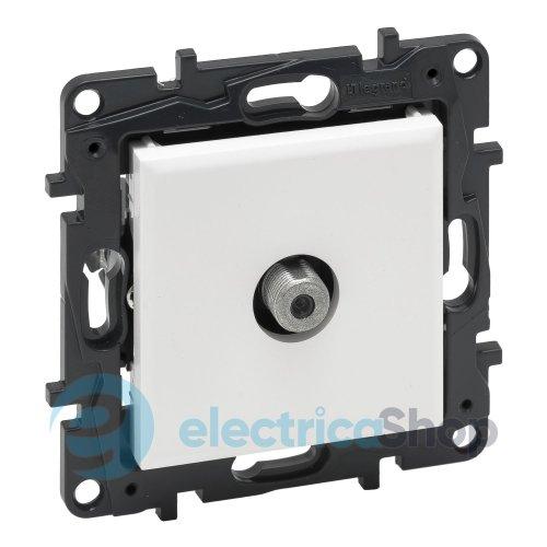 Розетка TV тип F "зірка" Legrand NILOE STEP 863175 колір білий