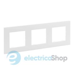 Рамка 3-постова Legrand NILOE STEP 863193 колір білий