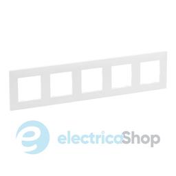 Рамка 5-постова Legrand NILOE STEP 863195 колір білий