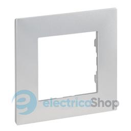Рамка 1-постова Legrand NILOE STEP 863391 колір алюміній