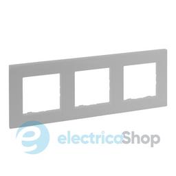 Рамка 3-постова Legrand NILOE STEP 863393 колір алюміній
