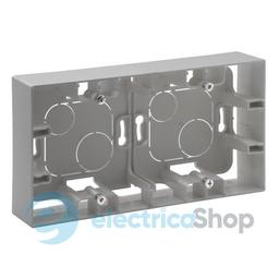 Коробка накладного монтажу 2-постова Legrand NILOE STEP 863398 колір алюміній