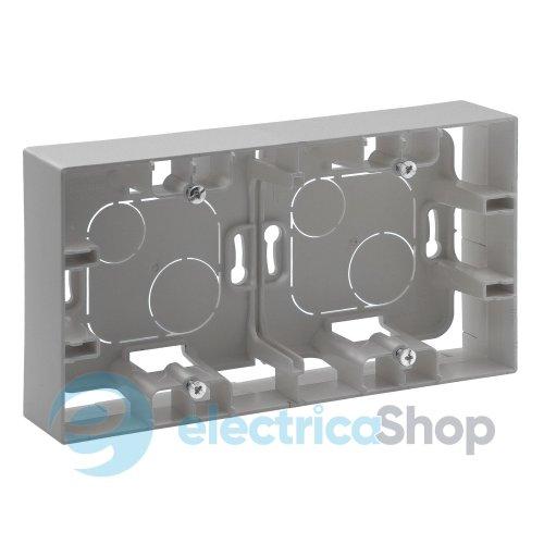 Коробка накладного монтажу 2-постова Legrand NILOE STEP 863398 колір алюміній