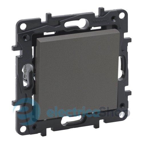 Вимикач 1-кл. для серії Niloe Step Legrand 863401 сталь