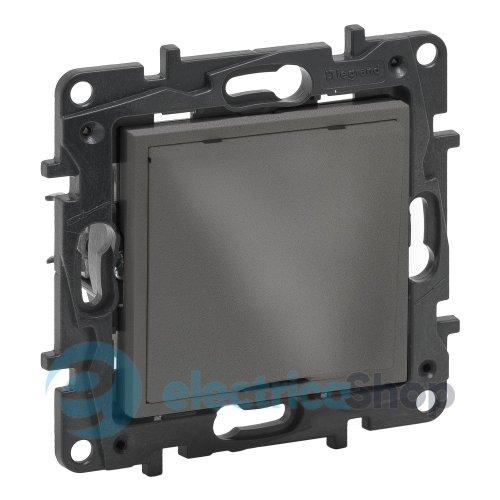 Вивід кабелю з фіксатором IP21 Legrand NILOE STEP 863429 колір cталь