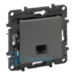 Розетка комп'ютерна RJ45 CAT6 FTP Legrand NILOE STEP 863461 колір cталь