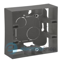 Коробка накладного монтажу 1-постова Legrand NILOE STEP 863497 колір cталь