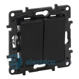 Перемикач 2-кл. для серії Niloe Step Legrand 863508 чорний