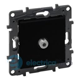 Розетка TV тип F "зірка" Legrand NILOE STEP 863575 колір чорний