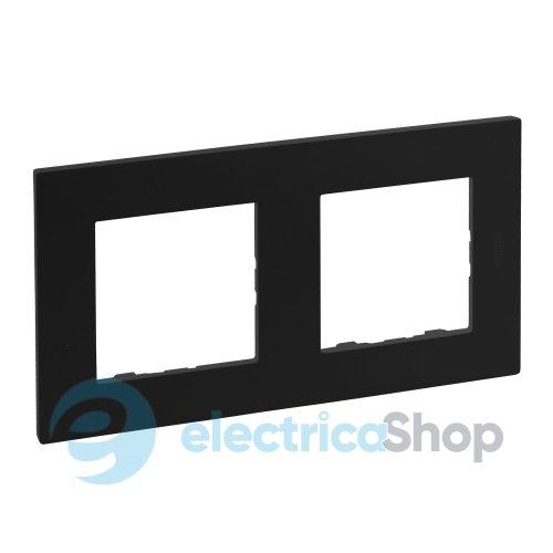 Рамка 2-постова Legrand NILOE STEP 863592 колір чорний