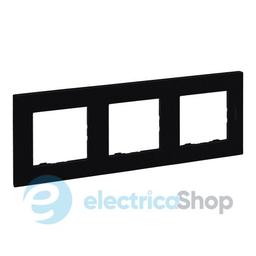 Рамка 3-постова Legrand NILOE STEP 863593 колір чорний