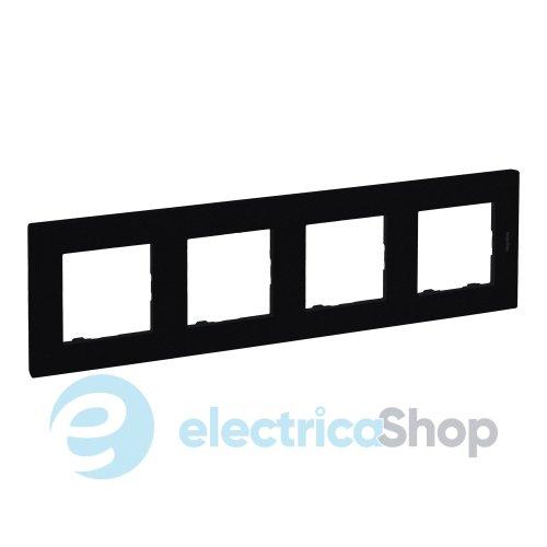 Рамка 4-постова Legrand NILOE STEP 863594 колір чорний