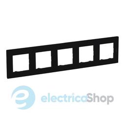 Рамка 5-постова Legrand NILOE STEP 863595 колір чорний