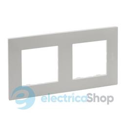 Рамка 2-постова Legrand NILOE STEP 863692 колір перлинний