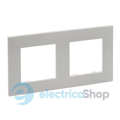 Рамка 2-постова Legrand NILOE STEP 863692 колір перлинний