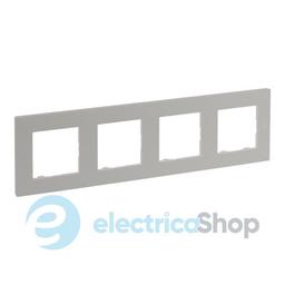 Рамка 4-постова Legrand NILOE STEP 863694 колір перлинний