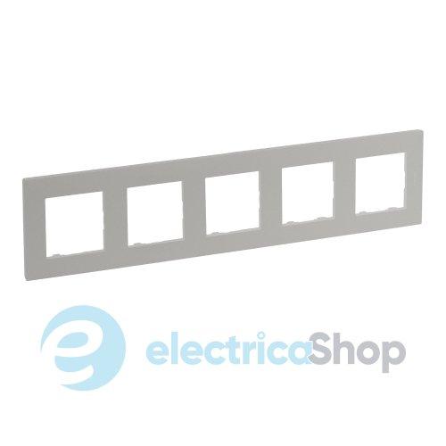 Рамка 5-постова Legrand NILOE STEP 863695 колір перлинний