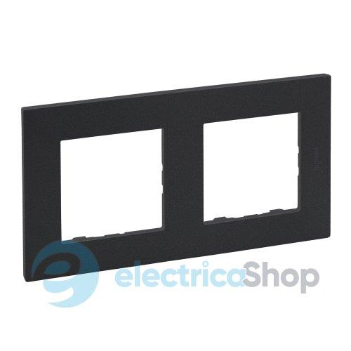 Рамка 2-постова Legrand NILOE STEP 863792 колір антрацит