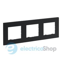 Рамка 3-постова Legrand NILOE STEP 863793 колір антрацит