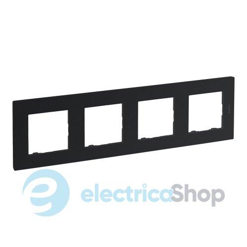 Рамка 4-постова Legrand NILOE STEP 863794 колір антрацит