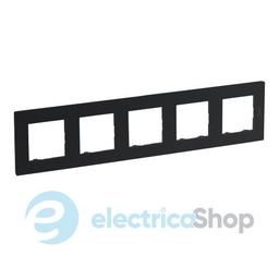 Рамка 5-постова Legrand NILOE STEP 863795 колір антрацит
