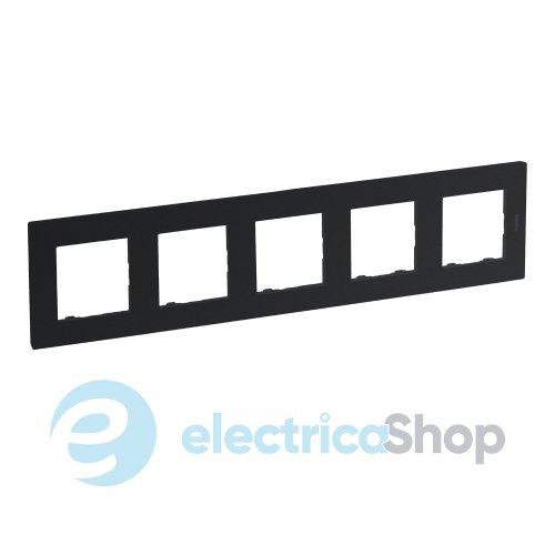 Рамка 5-постова Legrand NILOE STEP 863795 колір антрацит