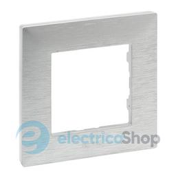 Рамка 1-постова Legrand NILOE STEP 863891 колір фактурний алюміній