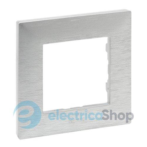 Рамка 1-постова Legrand NILOE STEP 863891 колір фактурний алюміній