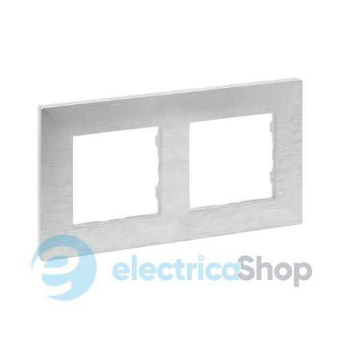 Рамка 2-постова Legrand NILOE STEP 863892 колір фактурний алюміній