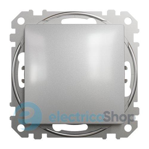 Перемикач кнопковий 1-кл. для серії Sedna Design Schneider Electric SDD113116 алюміній