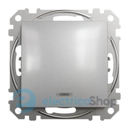 Перемикач з підсв. 1-кл. для серії Sedna Design Schneider Electric SDD113106L алюміній
