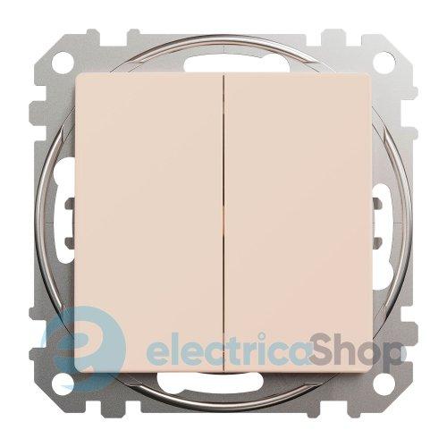 Вимикач кнопковий 2-кл. для серії Sedna Design Schneider Electric SDD112118 бежевий