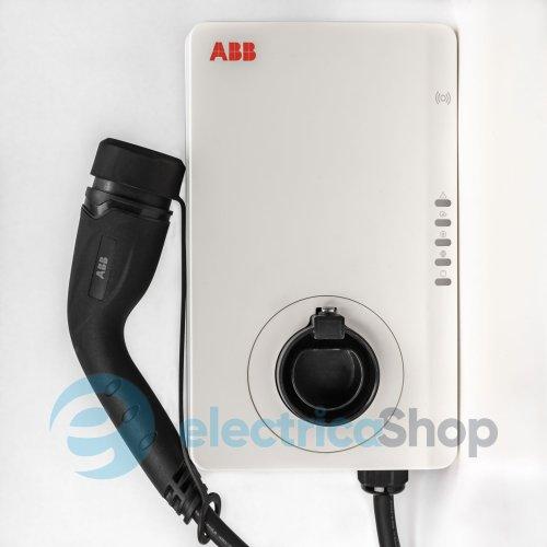Зарядні пристрої для електромобілів Terra AC Wallbox розетка Тип 2, 3Ф/32A/22кВ з RFID і 4G кабель 5м. ABB 6AGC082157