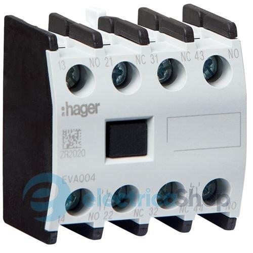 Додатковий контакт 2НВ+2НЗ для EV040…EV170, EVN063…EVN200, Hager EVA004
