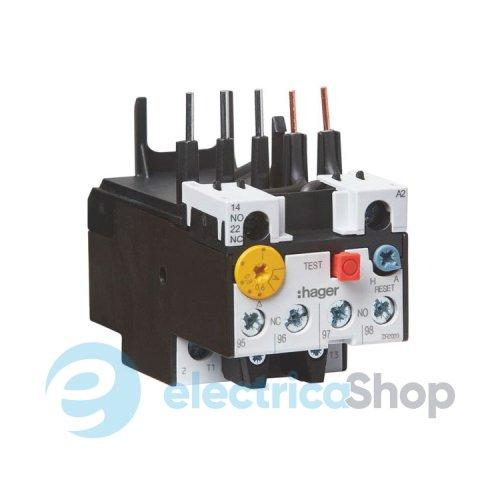 Реле теплове до контакторів EV007...EV015, 1НВ+1НЗ, 12-16А, Hager EVB016A