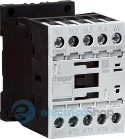 Контактор корпусний 4P, 230В-АС, 22А AC-1, Hager EVN022C