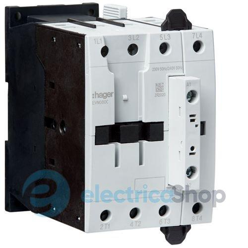 Контактор корпусний 4P, 230В-АС, 80А AC-1, Hager EVN080C